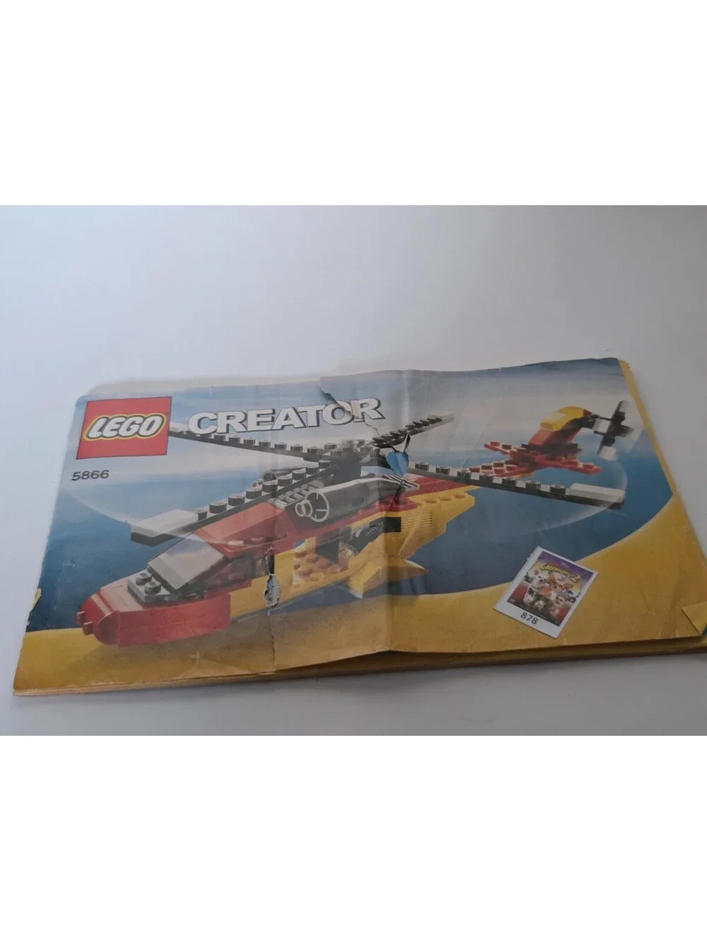 Lego Creator Set 5866 Rotor Rescue Helicopter Instruction Manual Booklet
